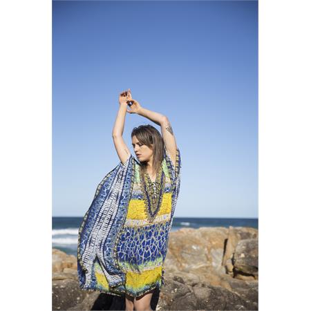 Ocean Breeze Silk Kaftan SLP1005